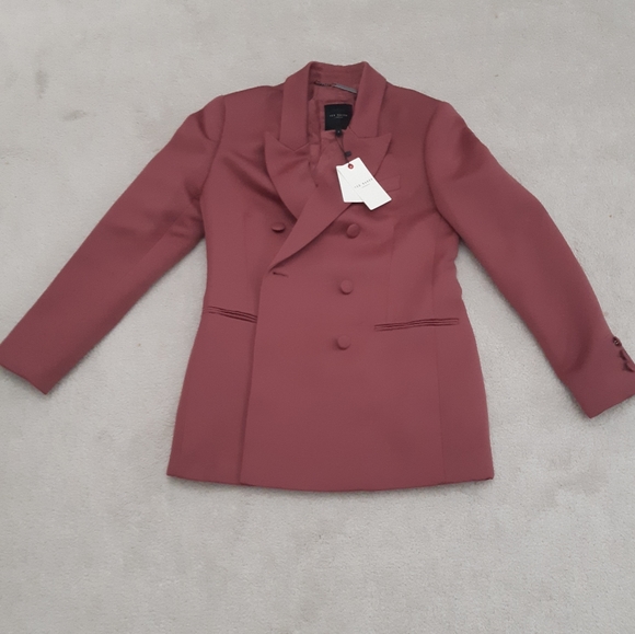 NWT Ted Baker Satin pink Blazer (size 4) - Picture 3 of 5